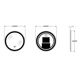 Зеркало Zerix Solo MC01-60 с LED Touch, Anti-fog, димером, регулятором яркости (ZX6063) - изображение 2