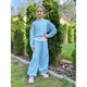 Костюм для девочки Short Hot SmileTime, голубой, рост 128 (SX3-55-13) - изображение 4