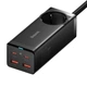 Зарядний пристрій Baseus GaN3 Pro Desktop Powerstrip AC+2xUSB-C+2xUSB 100W (USB-C to USB-C 100W 1m Cable) Black (PSZM000401) - зображення 1