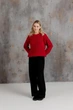 Жіночий джемпер Джун ART KNIT червоний, L-XL 043022 - зображення 6