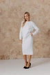 Вязаная юбка ART KNIT Katrin белая, S-M 042640 - изображение 2