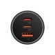 Зарядное устройство Baseus Golden Contactor Pro Fast Charger 2xUSB-C+USB QC4.0/PD 65W Dark Gray (CGJP010013) - изображение 2