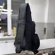 Укріплена сумка-слінг барсетка через нагрудна плече з USB портом Outdoor Huck (OH-6718) Black - зображення 8