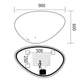 Дзеркало Mixxus Premium DIVERSE MA01-90x60-Reverse з Led Touch, Anti-fog, димером (3-6,5kK) (MP6633) ( 25413 ) - изображение 4