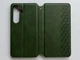 Захисний чохол-книжка WAVE Cubic Rubic Case Green для Samsung Galaxy S25 зелений, з матової штучної шкіри зі слотами для карт, магнітна застібка - зображення 3