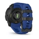 Смарт-часы Garmin Instinct 3 45mm AMOLED Black with Bolt Blue/Black Silicone Band (010-02936-03) - изображение 3