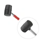 Киянка резиновая, 450 г, 60 мм, черная резина, металлическая ручка INTERTOOL HT-0231 - изображение 4