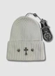 Женская зимняя шапка - Chrome Hearts / Хром Хартс 55-57 см Белый - изображение 1