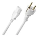 Кабель питания OEHLBACH Powercord C13 CEE7/7 White 1.5m - изображение 1