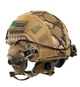 Шолом військовий балістичний тактична захисна каска куленепробивна FAST Helmet NIJ IIIA тактичні активні навушники Walkers + сумка для шолому койот - зображення 3