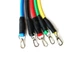 Набор эспандеров для фитнеса многофункциональный тренажер на 5 жгутов Power Resistance Bands + чехол 51106/5 - изображение 3