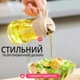 Диспенсер дозатор с распылителем для масла, уксуса и соусов бежевый (600 мл) - изображение 8