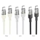Кабель HOCO U129 Spirit Type-C to Type-C 1.2 м Black (PD 60W, Transparent) - зображення 4