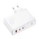 Адаптер - блок на 3 порта - зарядное Baseus Gan5 Pro Fast Charger 140W (CCGP100202) + кабель C to C - изображение 1