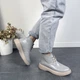 Женские кожаные ботинки низкие ITstyle Серые 37 24.3 см (7001/ХЗ) - изображение 3