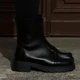 Жіночі черевики шкіряні високі ITstyle Чорні 39 23 см (7077) - зображення 1