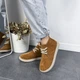 Женские ботинки замшевые низкие ITstyle Кэмел 37 24 см (7001/79) - изображение 7