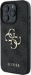Панель Guess 4G Big Metal Logo для Apple iPhone 16 Pro Max Black (GUHCP16X4GMGGR) - зображення 4