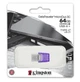 Флеш накопитель USB 64Gb DataTraveler microDuo 3C, Purple Kingston (teh0021075) - изображение 3