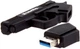 Флеш накопитель USB 64Gb "Pistol", Black ColorWay (teh0021096) - изображение 3