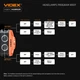 Налобный светодиодный фонарик VIDEX VLF-H085-OR 400Lm 5000K - изображение 6