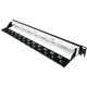 Патч-панель 19" 24xRJ-45 UTP, кат. 6a, с задним организатором с пластиковыми шторками, LW L&W ELECTRONICAL LW-PP74 - изображение 2