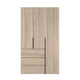 Шкаф распашной комбинированый №2 Light 1200x500x2200 Дуб сонома светлый (GALTK0213000000) - изображение 1