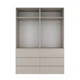 Шкаф распашной комбинированый №10 Light 1600x500x2200 Кашемир (GALTK01014000000) - изображение 2