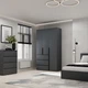 Шкаф распашной комбинированый №2 Light 1200x500x2200 Графит серый (GALTK027000000) - изображение 3