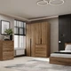 Шкаф распашной комбинированый №5 Light 1600x500x2200 Дуб эвок прибрежный (GALTK0510000000) - изображение 3