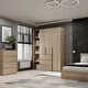 Шкаф распашной комбинированый №8 Light 1600x500x2200 Дуб сонома светлый (GALTK0813000000) - изображение 3