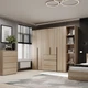 Шкаф распашной комбинированый №14 Light 2400x500x2200 Дуб сонома светлый (GALTK01413000000) - изображение 3