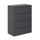 Комод 4 Light 800x1030x420 графит (GALT03070000000) - изображение 1
