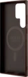 Панель Guess 4G Collection Leather Metal Logo MagSafe для Samsung Galaxy S24 Ultra Brown (GUHMS24LG4GFRW) - зображення 7
