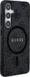Etui plecki Guess 4G Collection Leather Metal Logo MagSafe do Samsung Galaxy S24 Black (GUHMS24SG4GFRK) - obraz 3