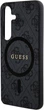 Etui plecki Guess 4G Collection Leather Metal Logo MagSafe do Samsung Galaxy S24 Black (GUHMS24SG4GFRK) - obraz 5