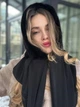 Косинка хустка норкова капор One Size чорна - изображение 4