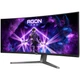 TFT 34' AOC AG346UCD, QD-OLED, UWQHD, 175Гц, 0,03мс, вигнутий, HDMIx2, DP, USB-hub, HAS, чорно-сірий - изображение 3