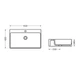 Раковина Qtap Nando LT 610х420х140 White QT12116146W - изображение 2