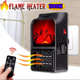 Портативный электро обогреватель Flame Heater с имитацией камина 1000W Черный (fh100099232) - изображение 1