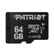 Карта пам'яті microSDXC 64Гб Class 10 (UHS-1) Patriot LX - зображення 1