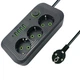 Сетевой фильтр питания UA Power Socket F09U, 1.85 м, 3 розетки + 4 USB + Type-C (029y) - изображение 6