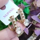 Серьги Xuping Jewelry длина 2.1см ширина 8мм медицинское золото позолота 18К с1559 - изображение 3