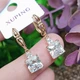 Серьги Xuping Jewelry длина 2.7см ширина 8мм медицинское золото позолота 18К с1395 - изображение 5