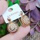 Сережки Xuping Jewelry довжина 2см ширина 1.5см медичне золото позолота 18К с1496 - зображення 2