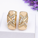 Серьги Xuping Jewelry длина 1.7см ширина 7мм медицинское золото позолота 18К с1613 - изображение 1