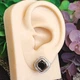 Серьги Xuping Jewelry длина 1.5см ширина 1.5см медицинское золото позолота 18К с1551 - изображение 3