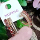 Серьги Xuping Jewelry длина 2см ширина 7мм медицинское золото позолота 18К с1616 - изображение 2