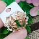 Серьги Xuping Jewelry длина 2.2см ширина 1.3см медицинское золото позолота 18К с1599 - изображение 2