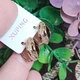 Серьги Xuping Jewelry длина 1.5см ширина 1.5см медицинское золото позолота 18К с1551 - изображение 6